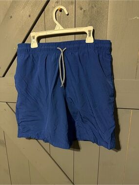 Biwisy Men’s Royal Blue Quick-Dry Swim Trunks - Size Small